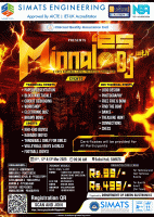 Minnal'25 National Level Technical Symposium Poster